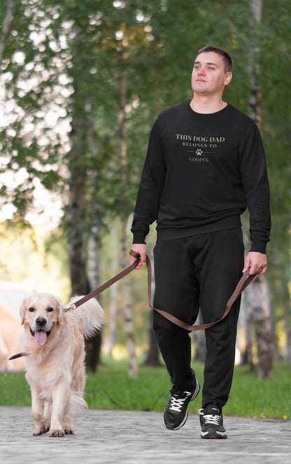 Men's Personalised 'This Dog Dad Belongs To' Sweatshirt