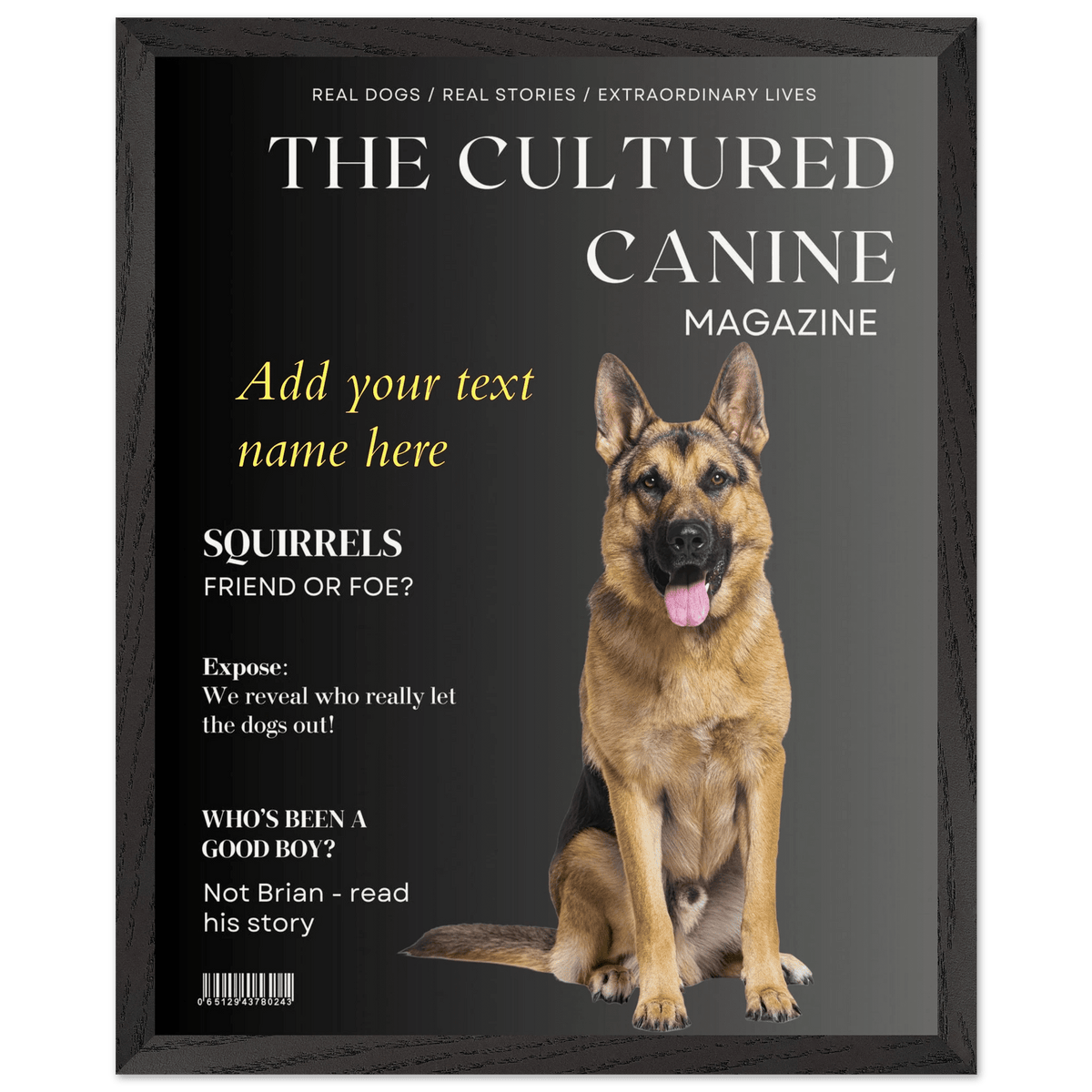 The Cultured Canine Magazine - Custom Dog Portrait - Hobbster