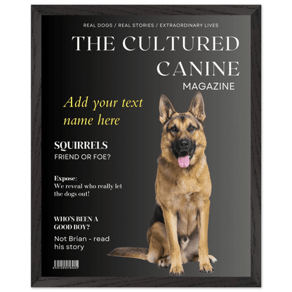 The Cultured Canine Magazine - Custom Dog Portrait - Hobbster