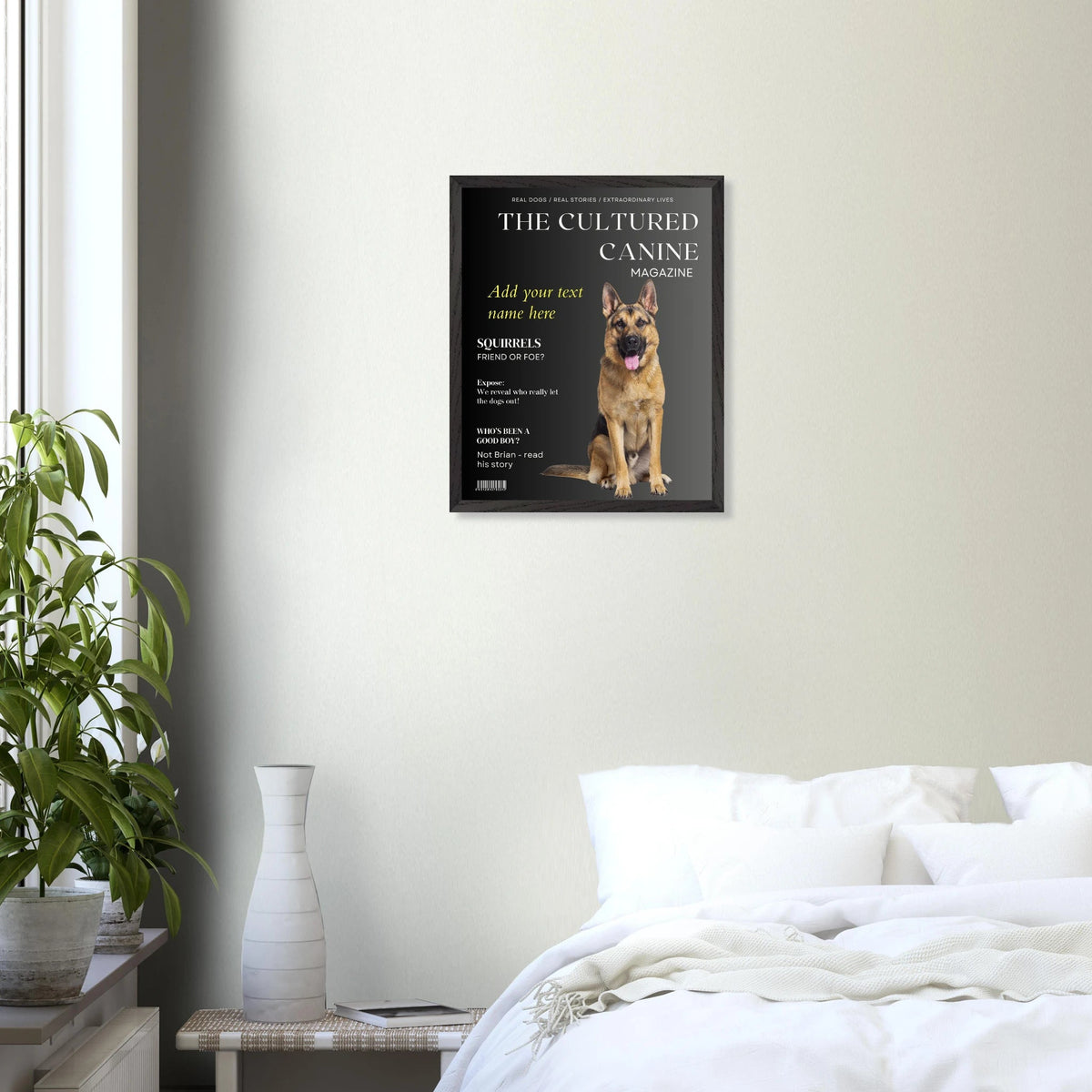 The Cultured Canine Magazine - Custom Dog Portrait - Hobbster