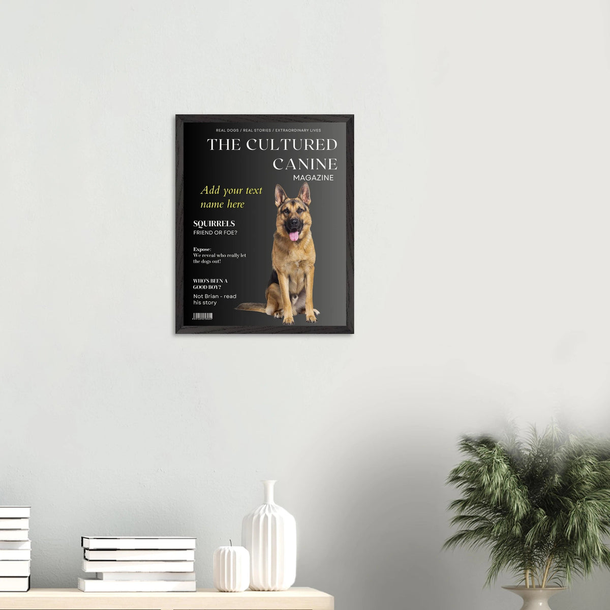 The Cultured Canine Magazine - Custom Dog Portrait - Hobbster