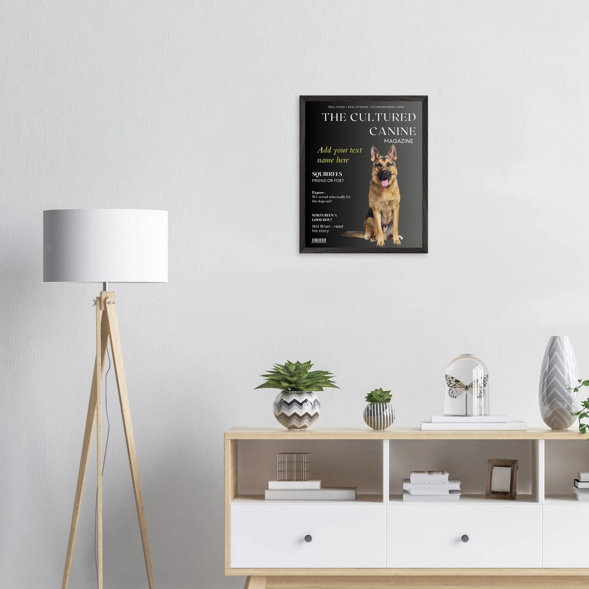 The Cultured Canine Magazine - Custom Dog Portrait - Hobbster