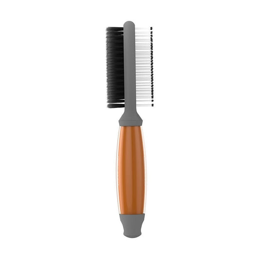 Wahl Double Sided Soft Brush with Orange Gel Handle - Hobbster
