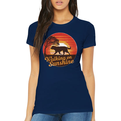 Walking On Sunshine Premium Women's Crewneck T-shirt - Hobbster