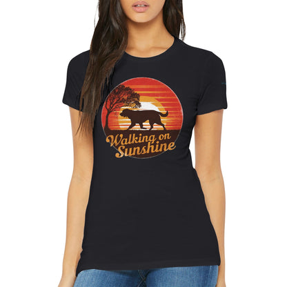 Walking On Sunshine Premium Women's Crewneck T-shirt - Hobbster
