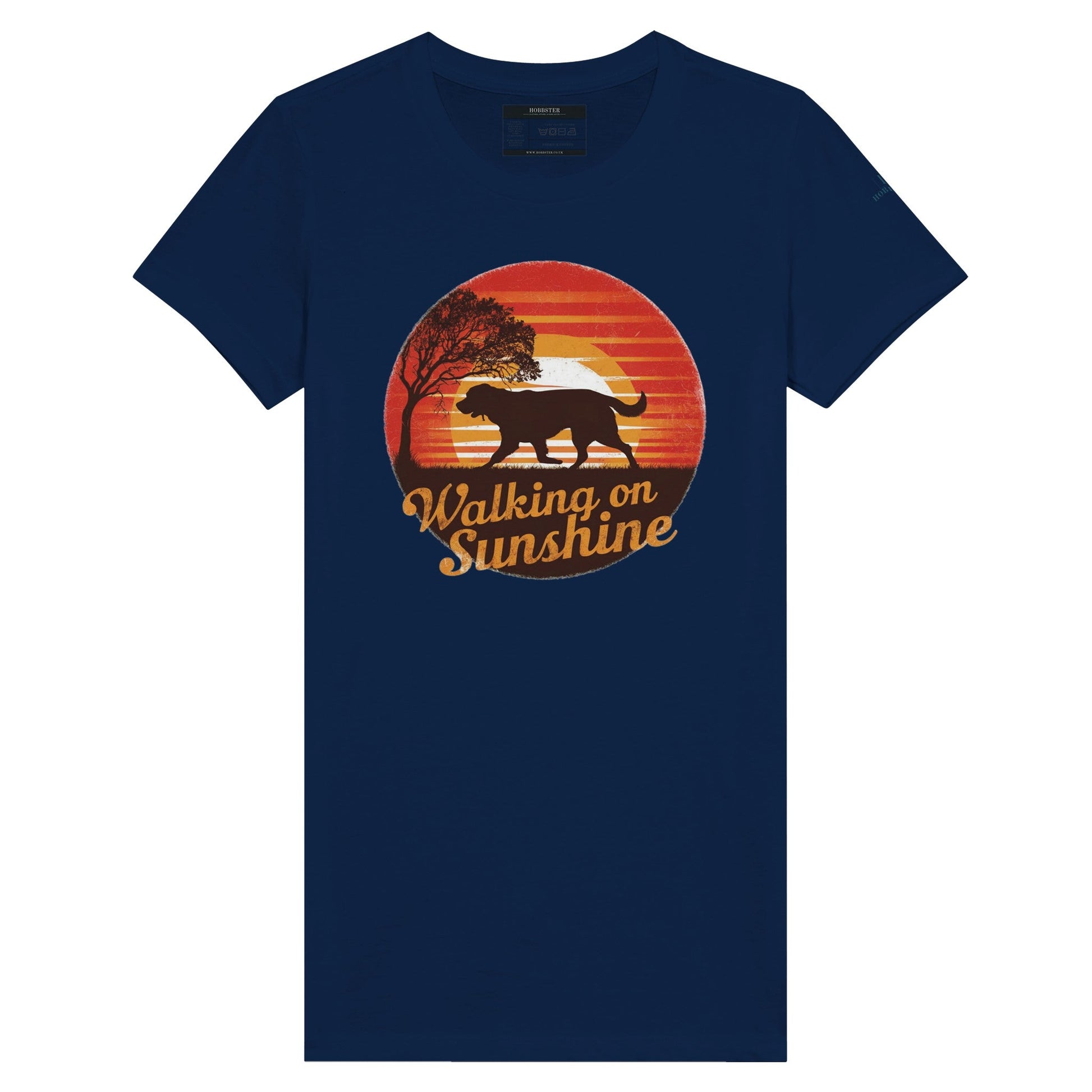 Walking On Sunshine Premium Women's Crewneck T-shirt - Hobbster