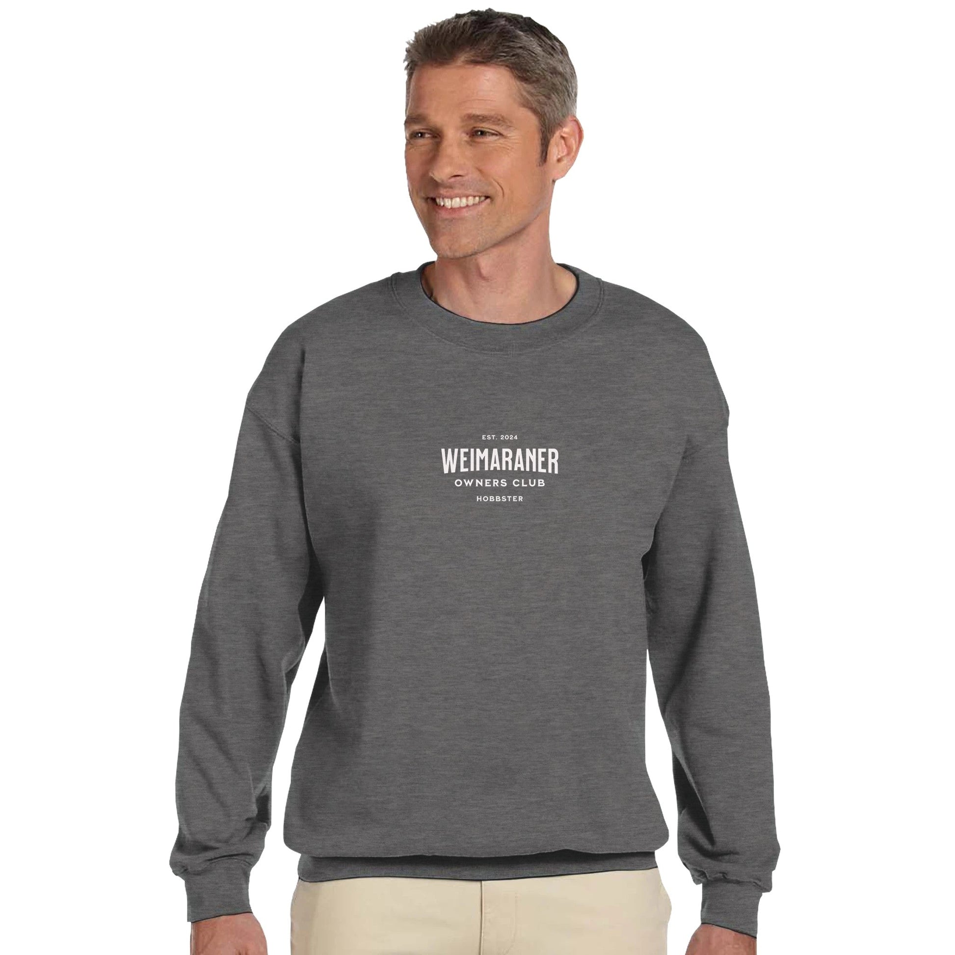 Weimaraner Owners Club Men's Classic Crewneck Sweatshirt - Hobbster