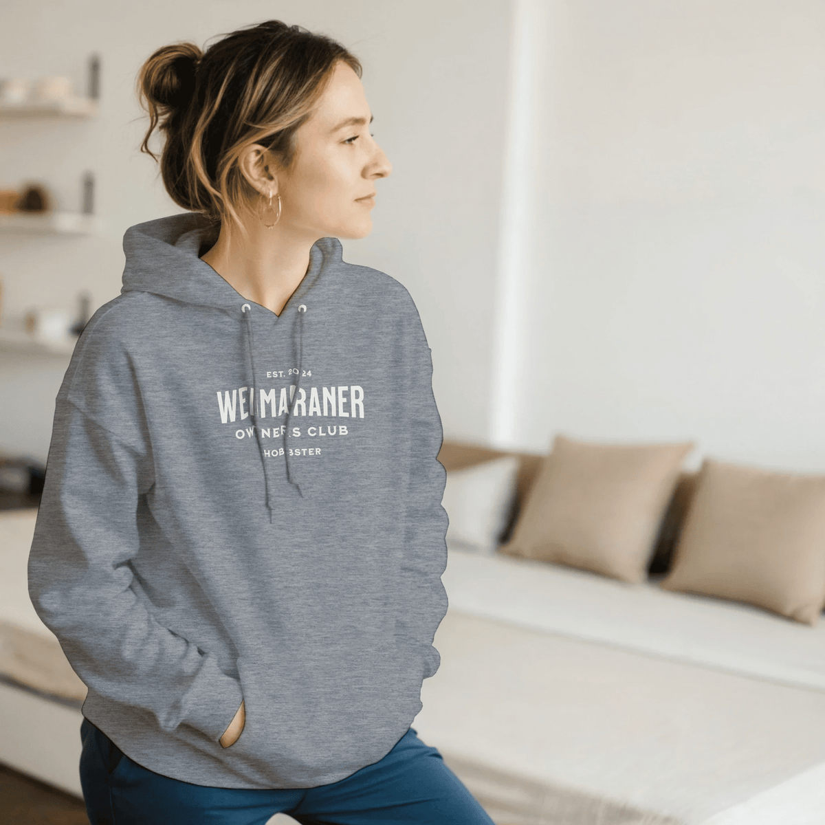 Weimaraner Owners Club Pullover Hoodie - Hobbster