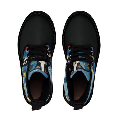 Women's Canvas Boots Featuring The Original Dog Pack - Hobbster