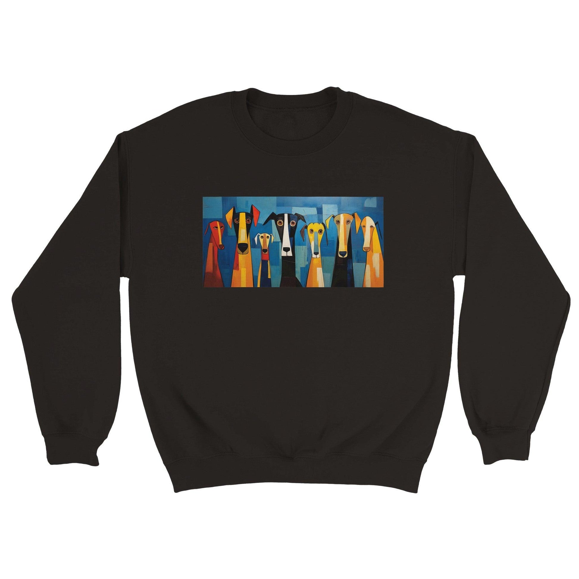 Women's Classic Crewneck Sweatshirt Featuring The Original Dog Pack - Hobbster