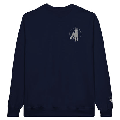 Women's Classic Crewneck Sweatshirt with embroidered Airedale Terrier logo - Hobbster