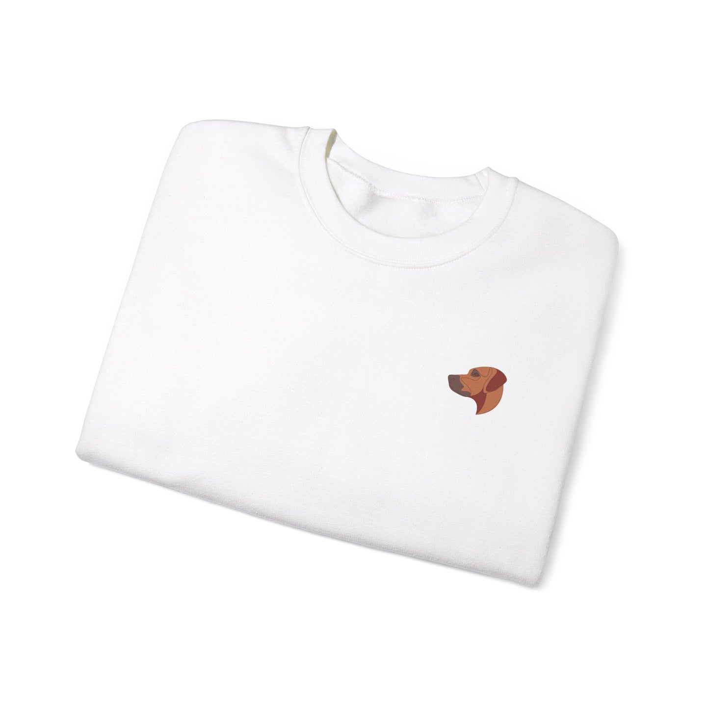 Women's Heavy Blend™ Crewneck Sweatshirt with custom Rhodesian Ridgeback logo design - Hobbster