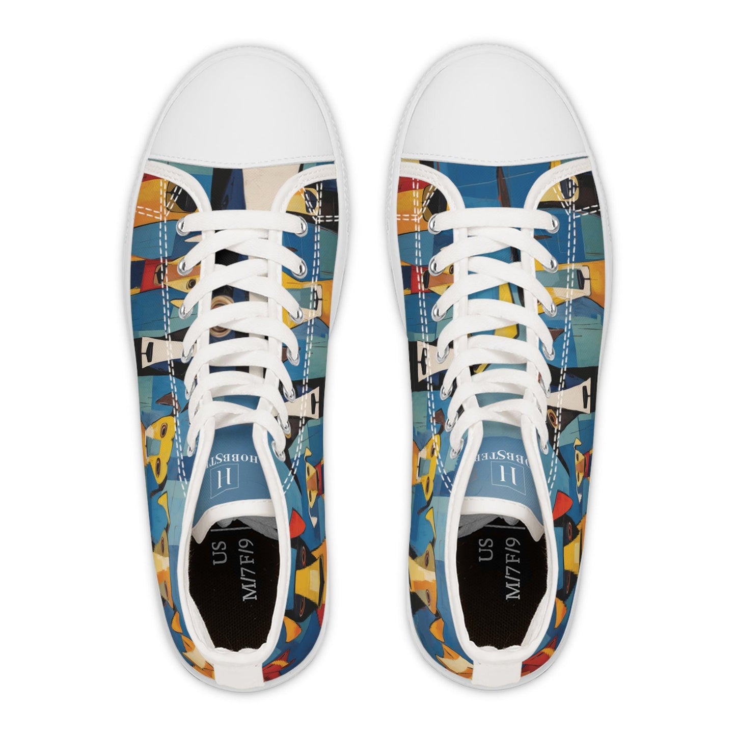 Women's High-Top Trainers Featuring The Original Dog Pack - Hobbster