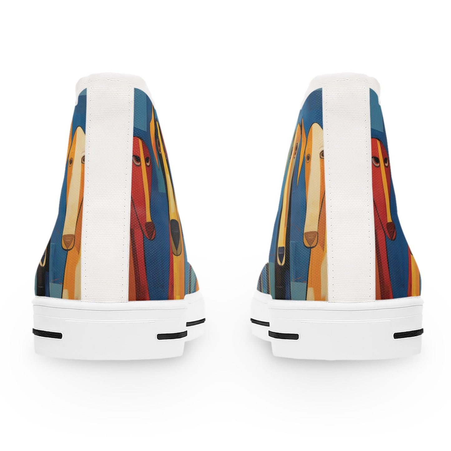 Women's High-Top Trainers Featuring The Original Dog Pack - Hobbster