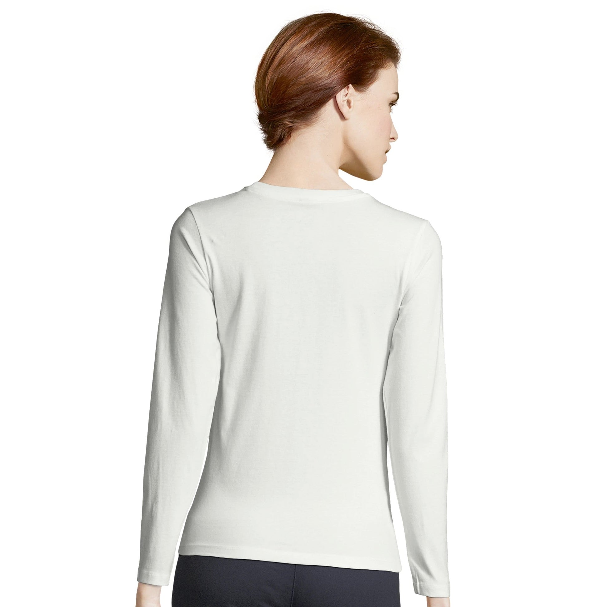 Women's Long Sleeve Fitted T-shirt | Dog Walking - Hobbster