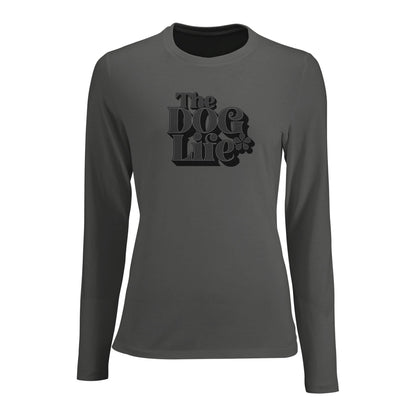 Women's Long Sleeve Fitted T-shirt | The Dog Life - Hobbster