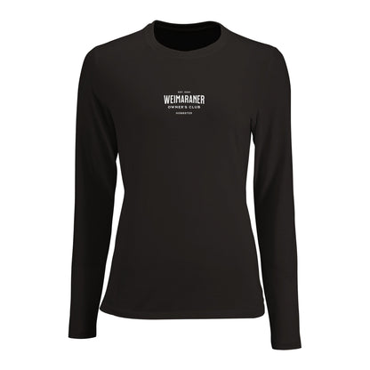 Women's Long Sleeve Fitted T-shirt | Weimaraner Owner's Club - Hobbster