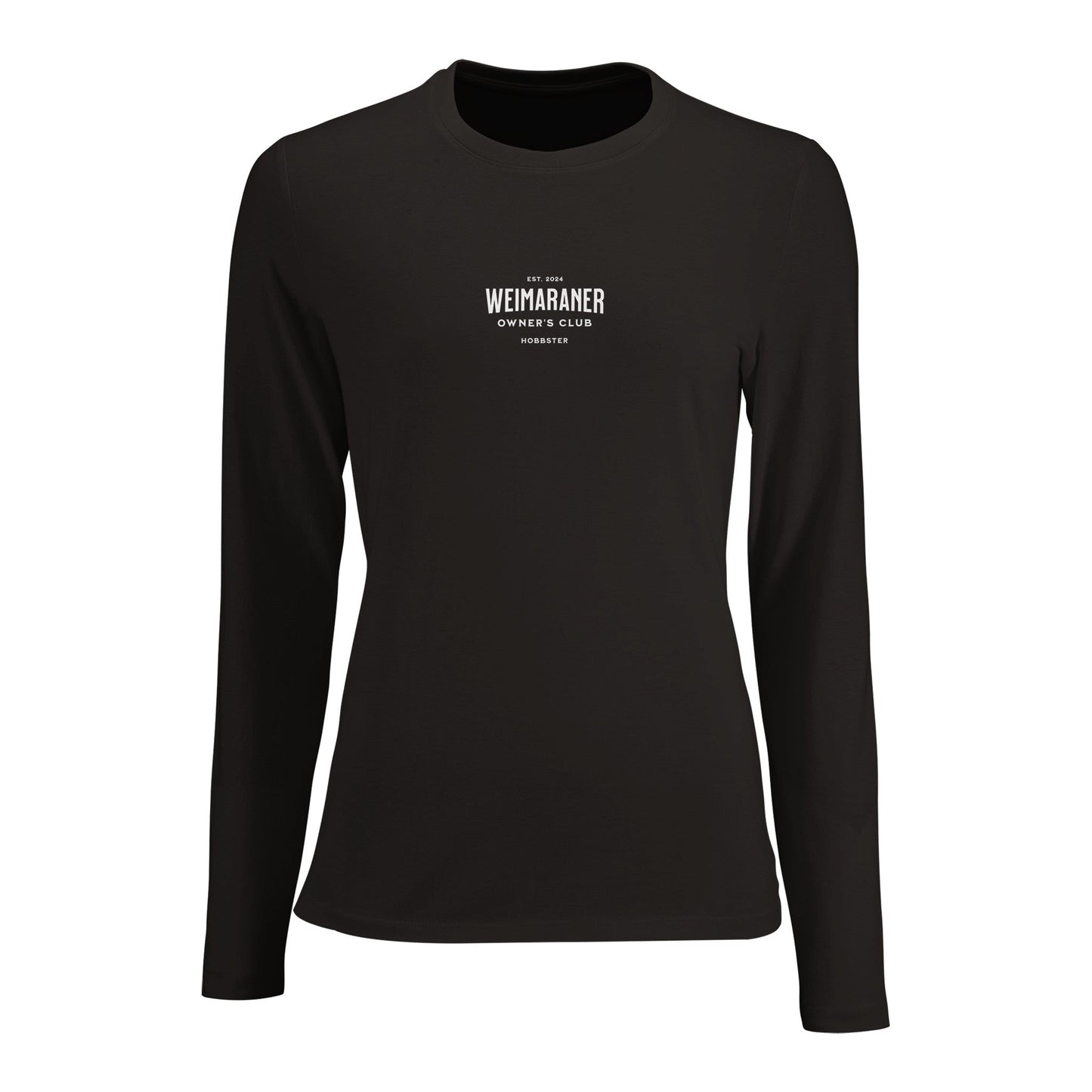 Women's Long Sleeve Fitted T-shirt | Weimaraner Owner's Club - Hobbster