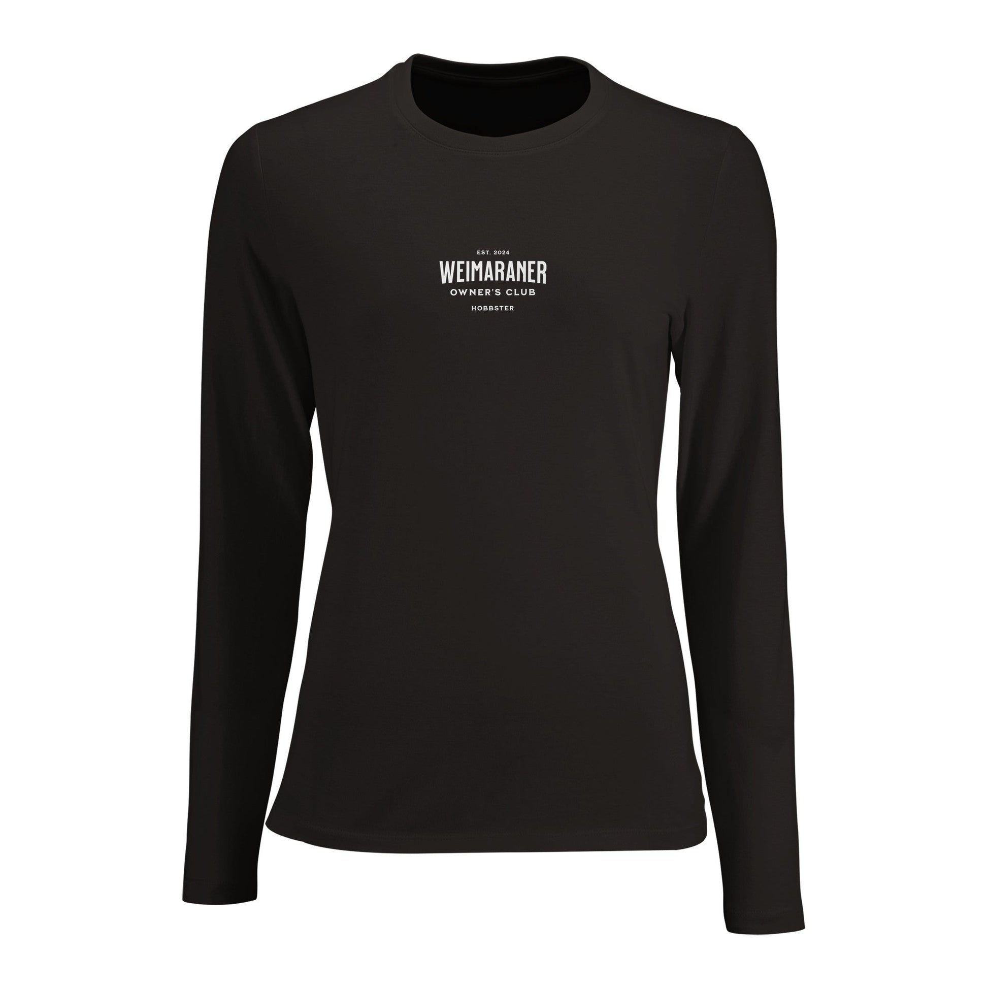 Women's Long Sleeve Fitted T-shirt | Weimaraner Owner's Club - Hobbster