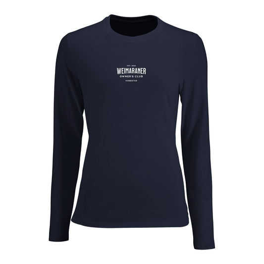 Women's Long Sleeve Fitted T-shirt | Weimaraner Owner's Club - Hobbster