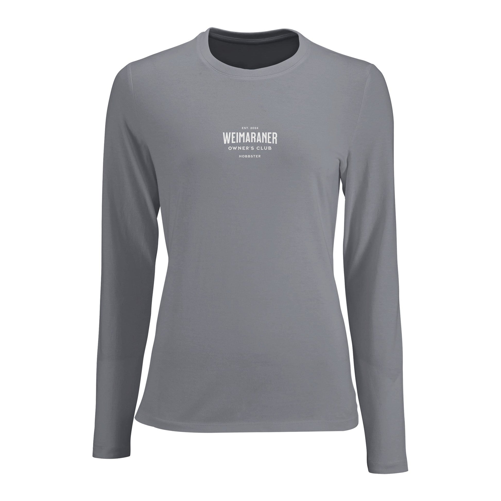 Women's Long Sleeve Fitted T-shirt | Weimaraner Owner's Club - Hobbster
