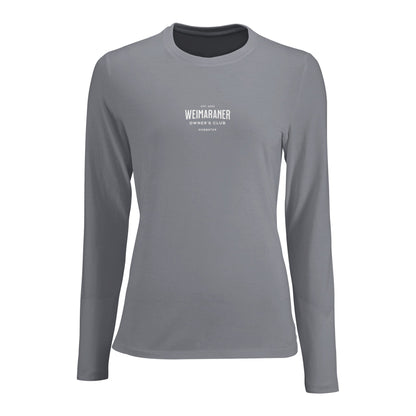 Women's Long Sleeve Fitted T-shirt | Weimaraner Owner's Club - Hobbster