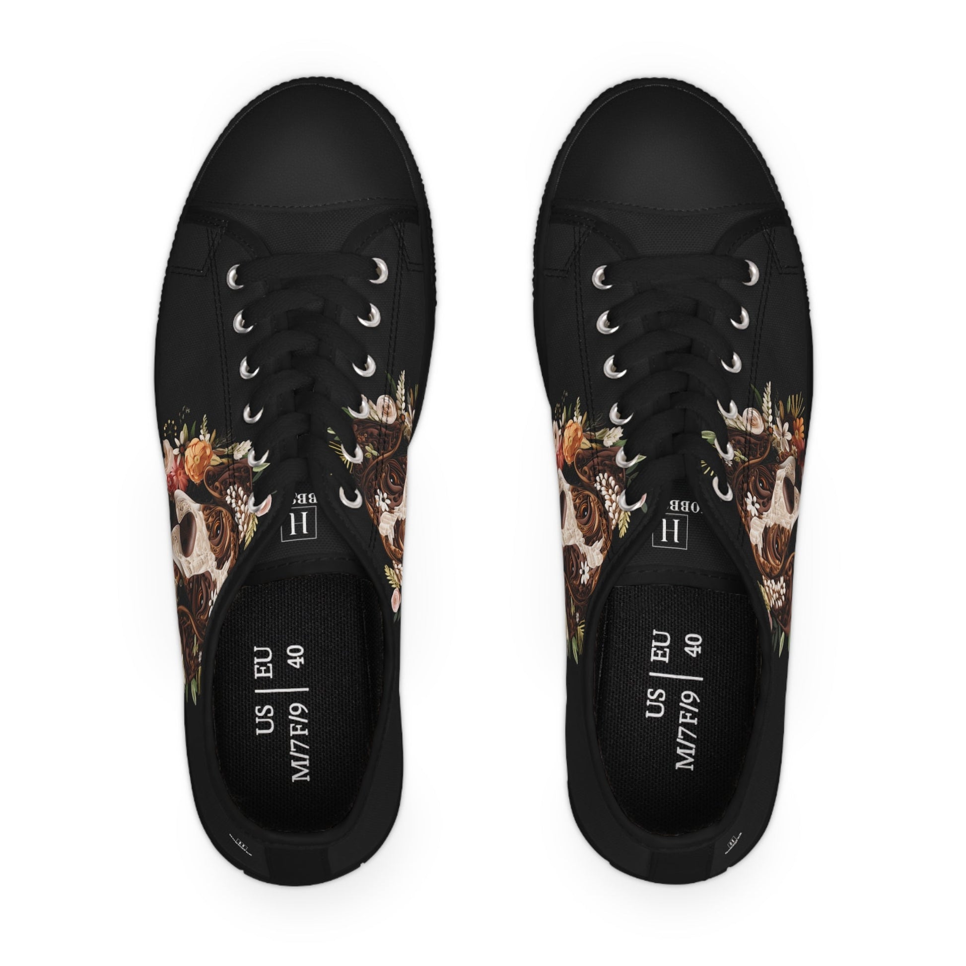 Women's Low-Top Trainers featuring German Short Haired Pointer Paper Quilling Effect Design - Hobbster