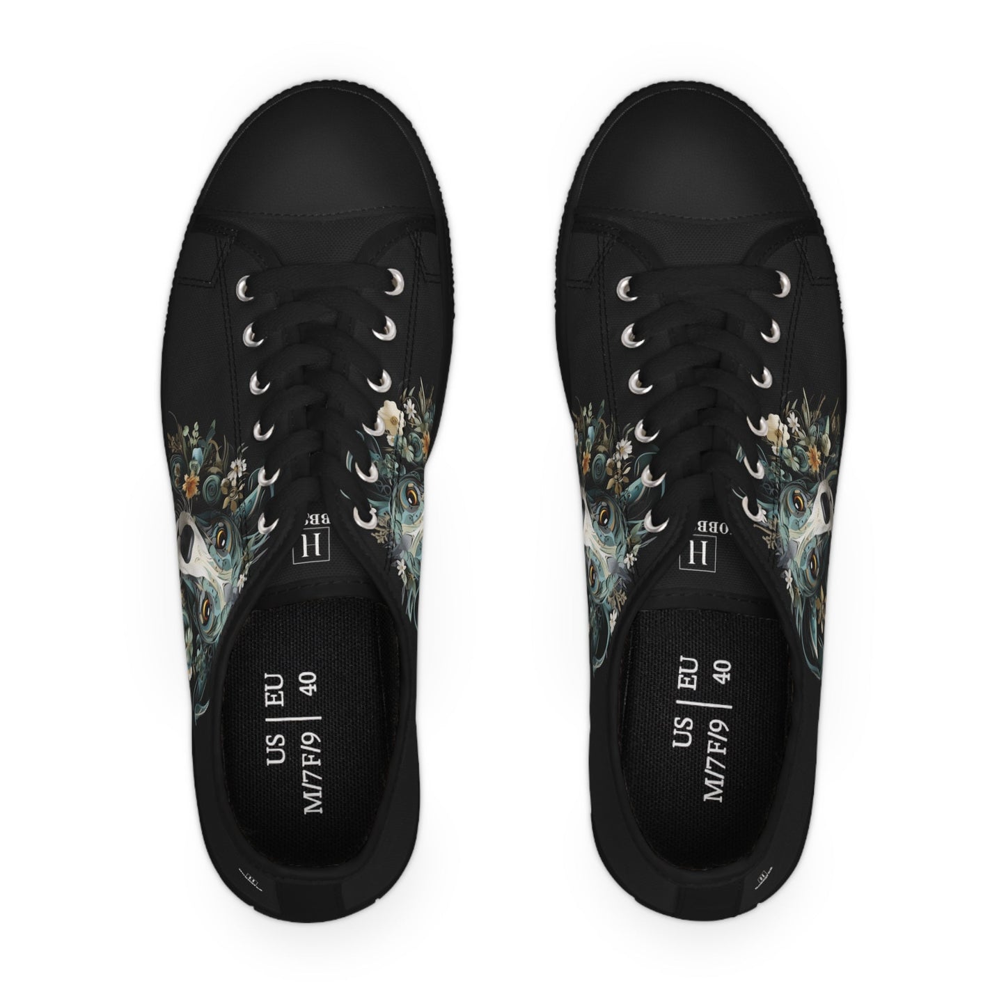 Women's Low-Top Trainers featuring Greyhound Paper Quilling Effect Design - Hobbster
