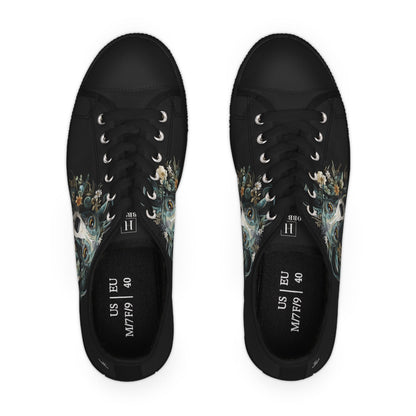 Women's Low-Top Trainers featuring Greyhound Paper Quilling Effect Design - Hobbster