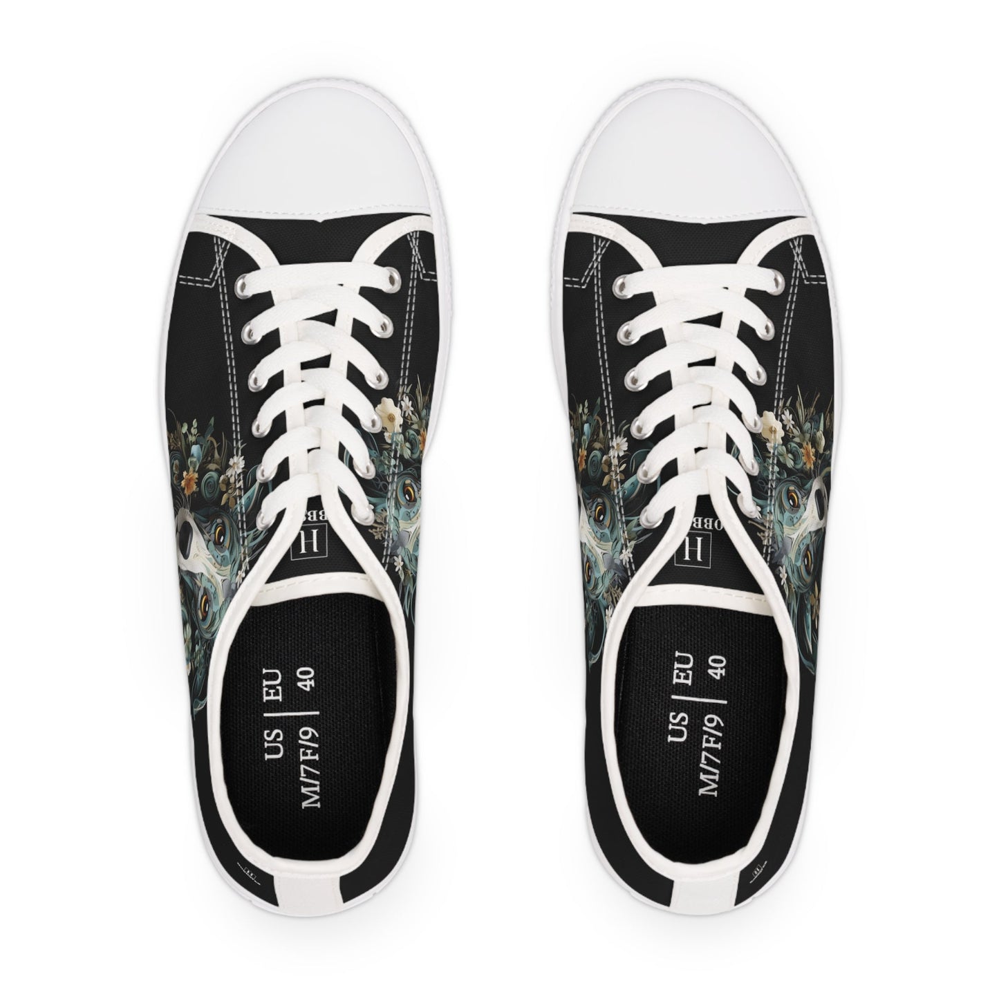 Women's Low-Top Trainers featuring Greyhound Paper Quilling Effect Design - Hobbster