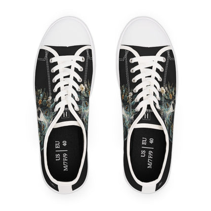 Women's Low-Top Trainers featuring Greyhound Paper Quilling Effect Design - Hobbster