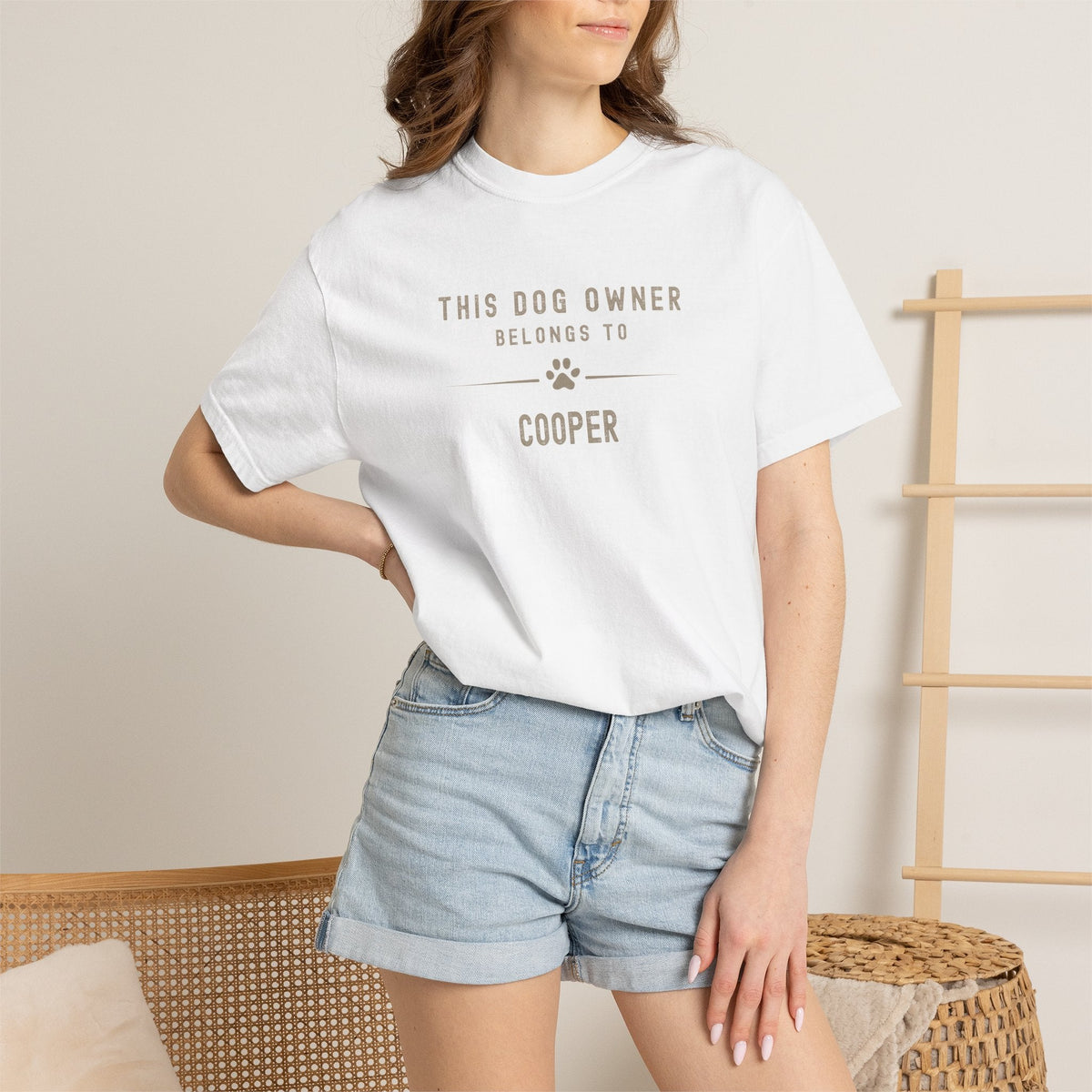 Women's Personalised 'This Dog Owner Belongs To' T-Shirt - Hobbster