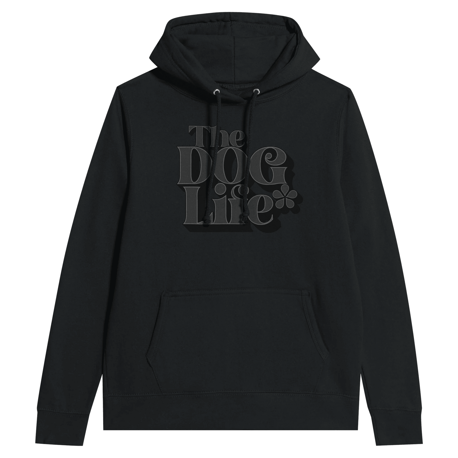 Women's Pullover Hoodie Black | The Dog Life - Hobbster
